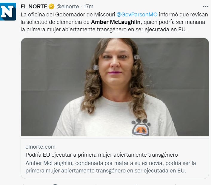 Programan ejecución Amber McLaughlin: ¿Podría tener esperanza?