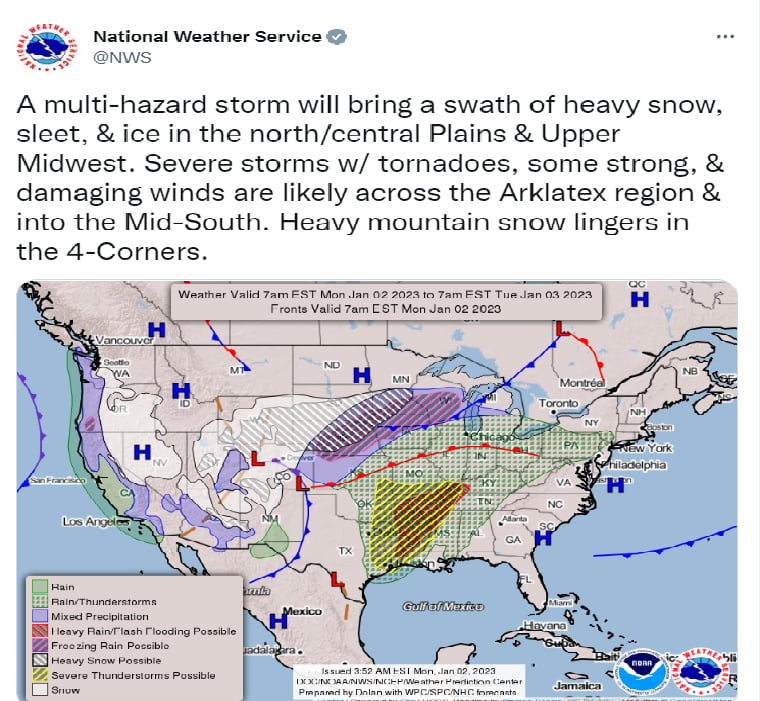 Tormenta invernal Hudson víctimas: ¿Con tornados incluidos?