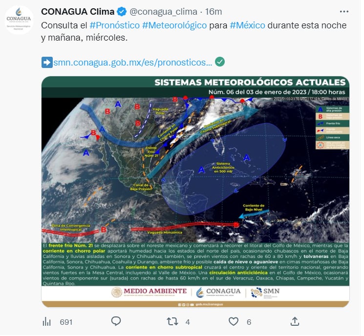 ¿Caída de nieve en México?