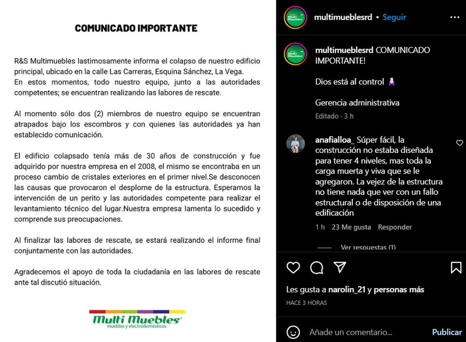 República Dominicana caída edificio: ¿Qué ocurre en el lugar?
