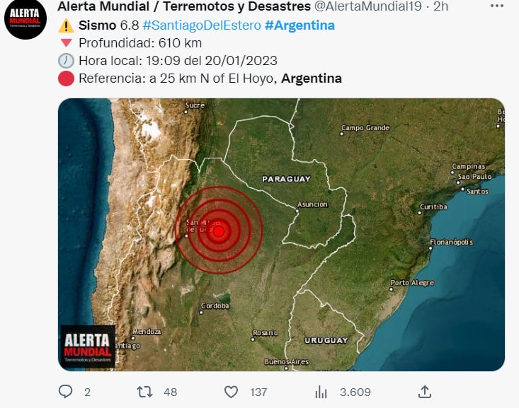 Sismo Santiago del Estero: ¿Una zona de placas tectónicas?