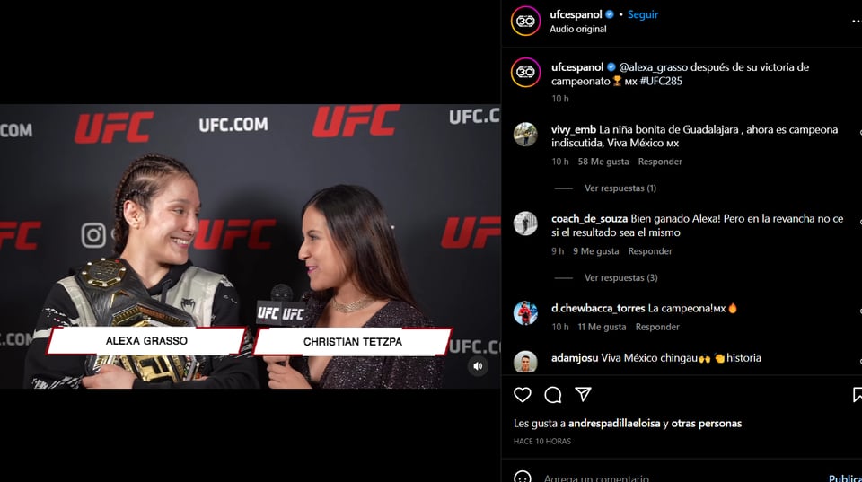 Alexa Grasso wins UFG: "I had to end this fight"