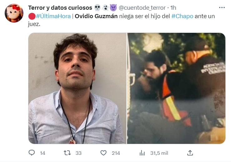 ¿No es el hijo del Chapo?