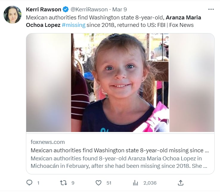 ¿Quién secuestró a la menor?