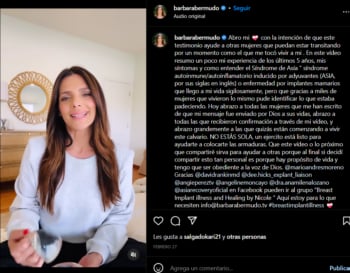 Bárbara Bermudo habla enfermedad: ¿Qué señaló Bárbara?