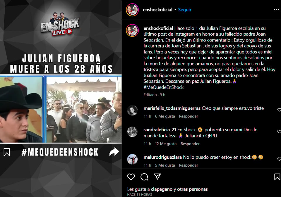 Julián Figueroa video muerte: "Él siempre luchó"