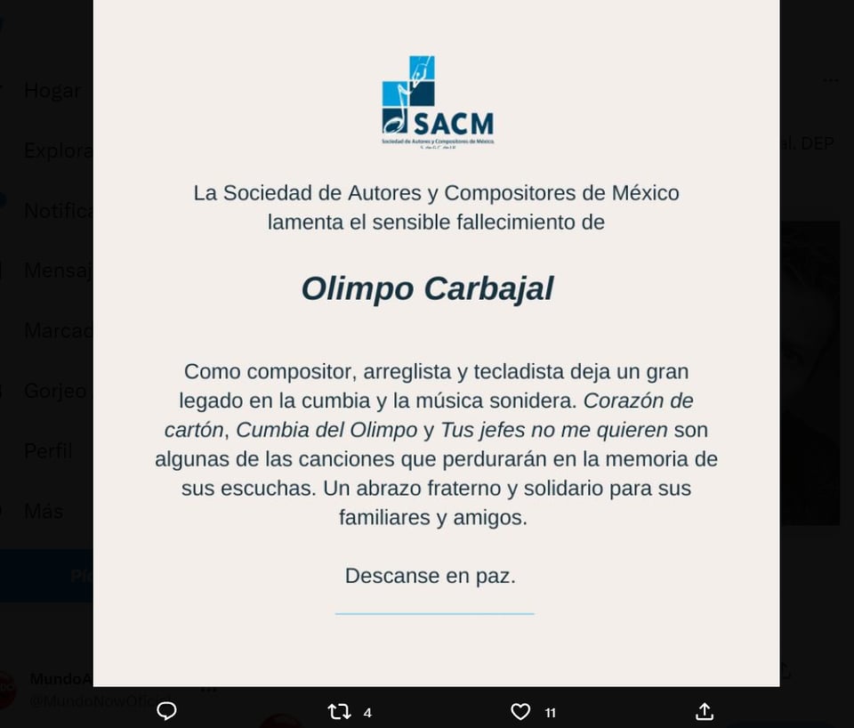 "Descanse en paz"