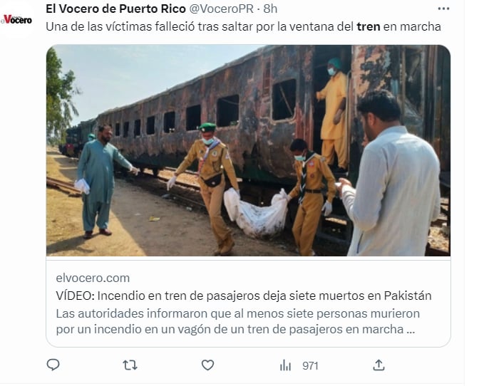 Incendio tren Pakistán víctimas: ¿Qué podría haber ocurrido?