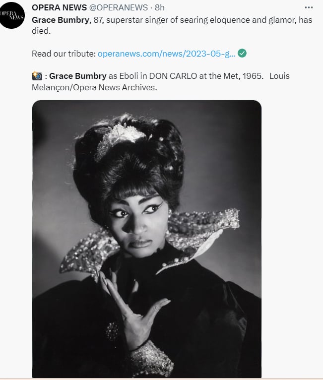"Una de las cantantes más ilustres"