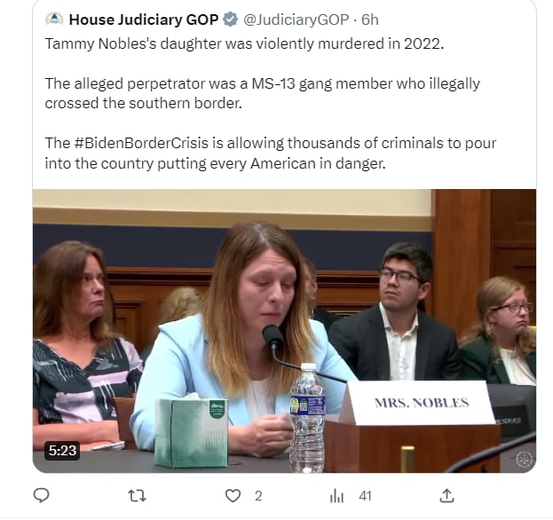 Tammy Nobles message Biden: What did Nobles ask for?