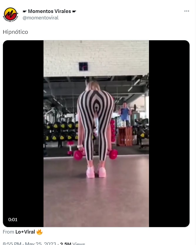Mujer escandaliza gimnasio: ¿Se enamoraron del video?