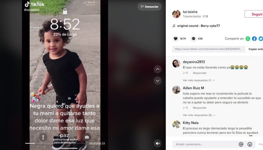 Mother dismisses daughter Tiktok: "I want you to take away the pain"