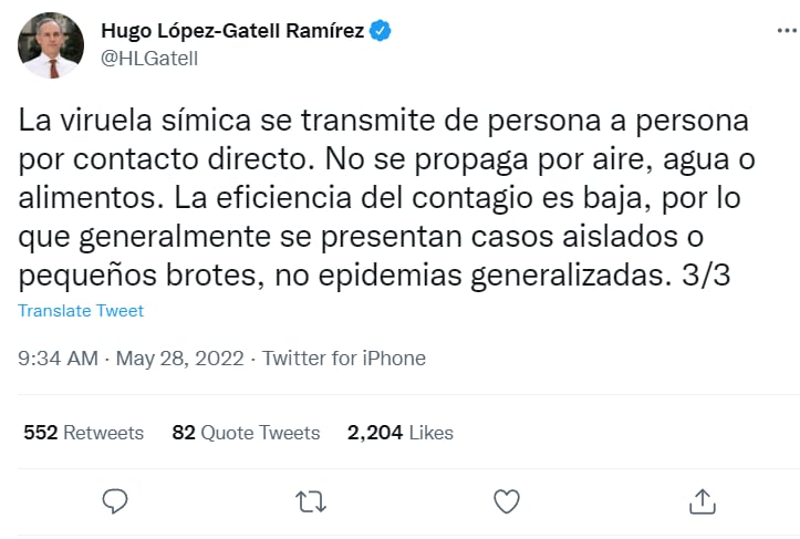 Monkey pox Mexico: Isn't it spread by air?