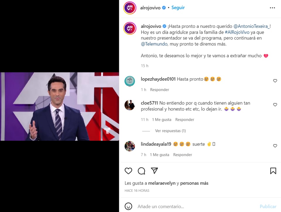 Despiden Antonio Texeira Telemundo: ¿Se conoce la causa de su despido?