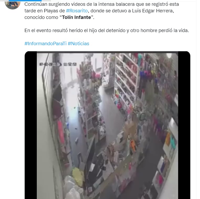 Tolin Infante capturado Rosarito: ¿Libró el enfrentamiento?