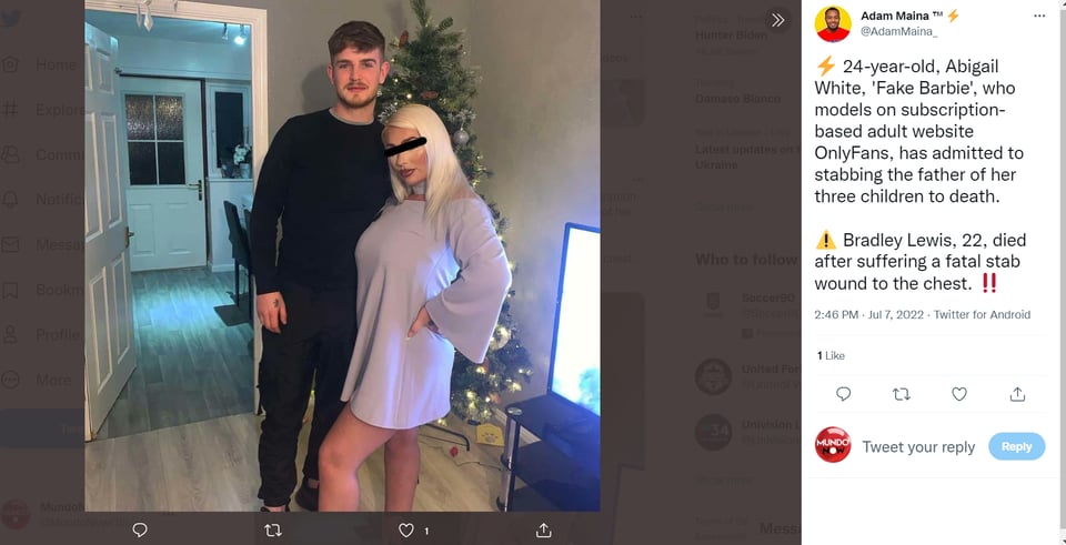 NOVIA ASESINA A SU PAREJA