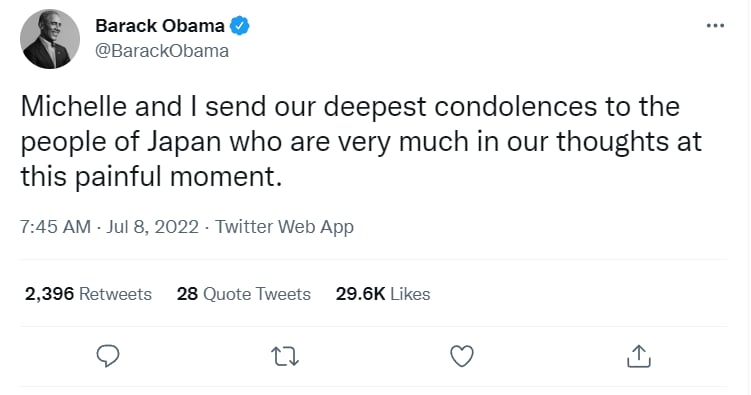 Obama Trump de luto:¿Enviaron sus condolencias?