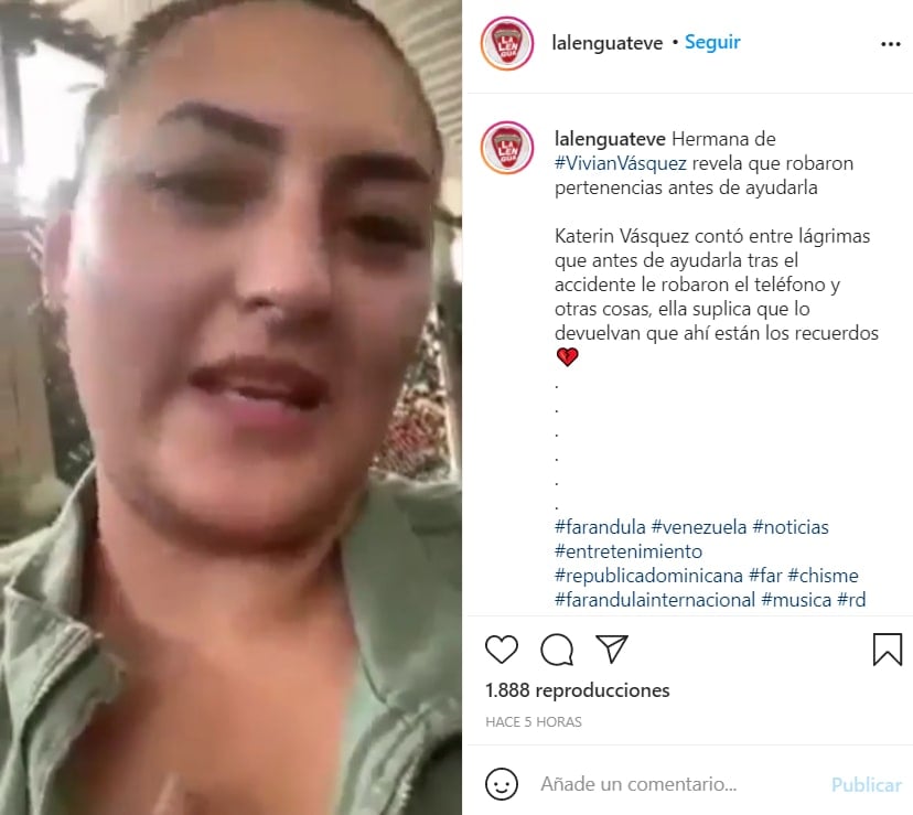 Driver's sister reported theft: "Be aware"