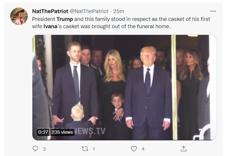 ¿Melania asistió al funeral?