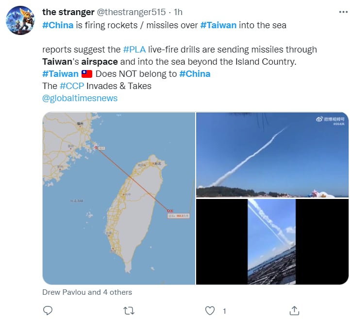¿Quién informó el avistamiento de los aviones?