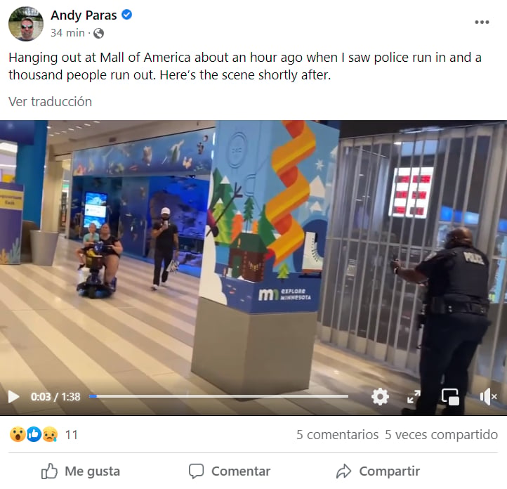 Tirador activo Mall Minnesota: ¿Qué se vivió en el lugar?