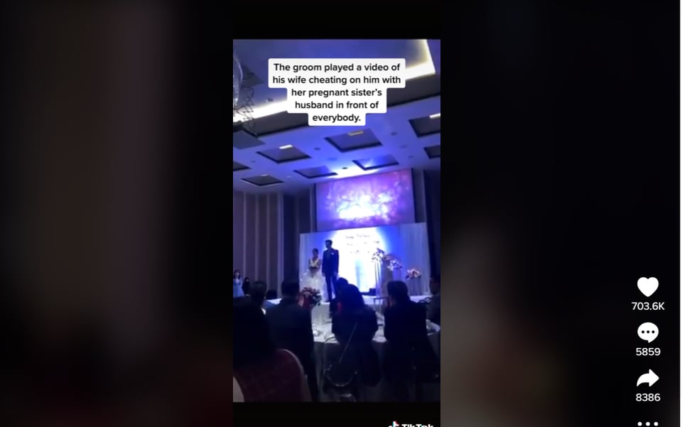 Boyfriend exposes wedding infidelity: Who is the man in the video?
