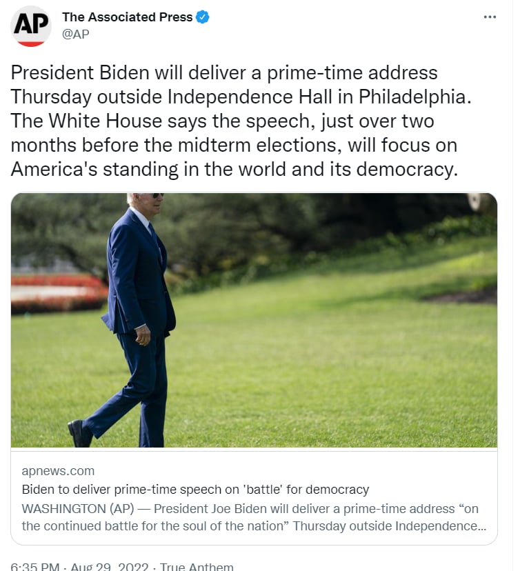 ¿DE QUÉ TRATARÁ EL DISCURSO DE BIDEN?