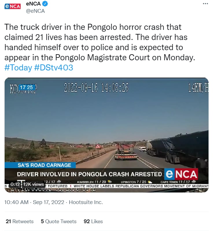 Accidente escolar Sudáfrica: ¿Qué ocurrió con los menores?
