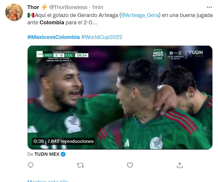 Partido México Colombia: ¿Quiénes se encuentran en la alineación?