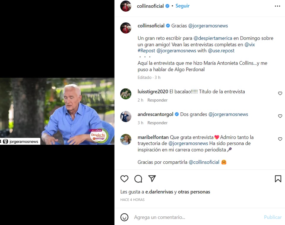 Jorge Ramos María Collins: ¿Un rockero en la adolescencia?