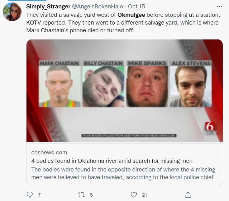 Encuentran cuerpos desmembrados Okmulgee: ¿Un hecho premeditado?