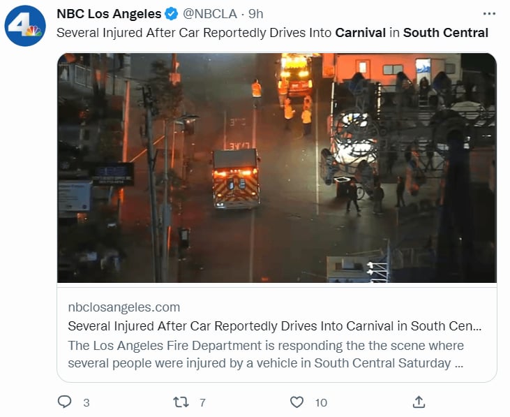 Accidente carnaval California: ¿Fue provocado?