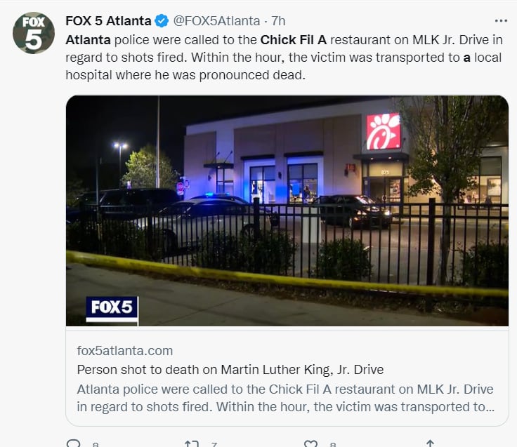 Tiroteo Chick Fil A: ¿Se conoce que sucedió?