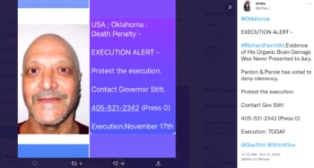 Ejecutan Richard Fairchild Oklahoma: ¿Qué significó la muerte de Richard en Oklahoma?