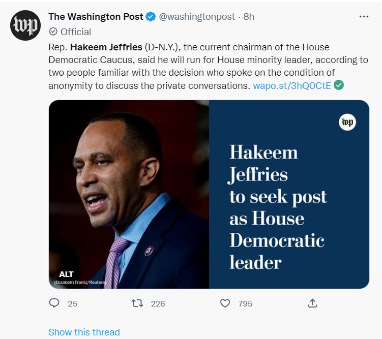 Hakeem Jeffries Nancy Pelosi: ¿Una opción al futuro?
