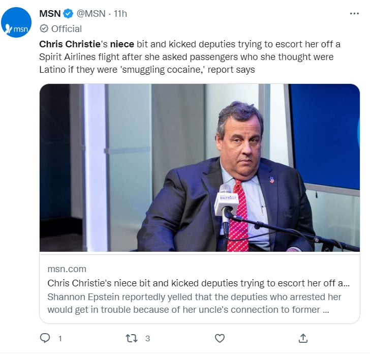 Sobrina Chris Christie arrestada: ¿Los golpeó a todos?