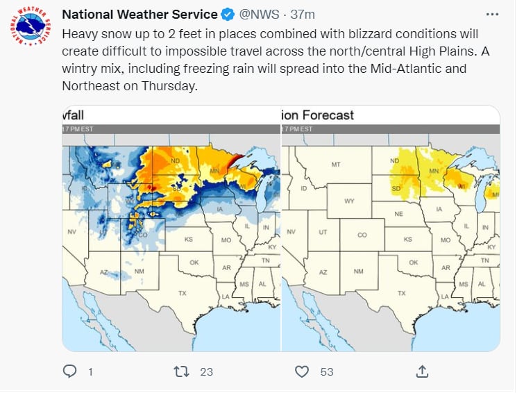 Tormenta invierno diciembre advertencia: ¿Qué se espera para Texas?