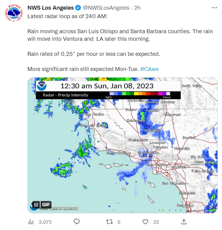 Lluvias California riesgo inundaciones: ¿Qué se espera para este domingo?