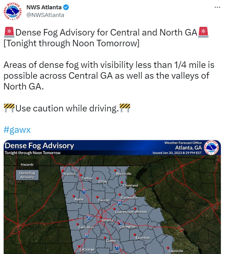 Pronóstico clima EEUU febrero: ¿Para Georgia?