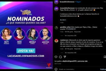 Nominados Casa de Famosos: ¿Lo quieren fuera de la casa?