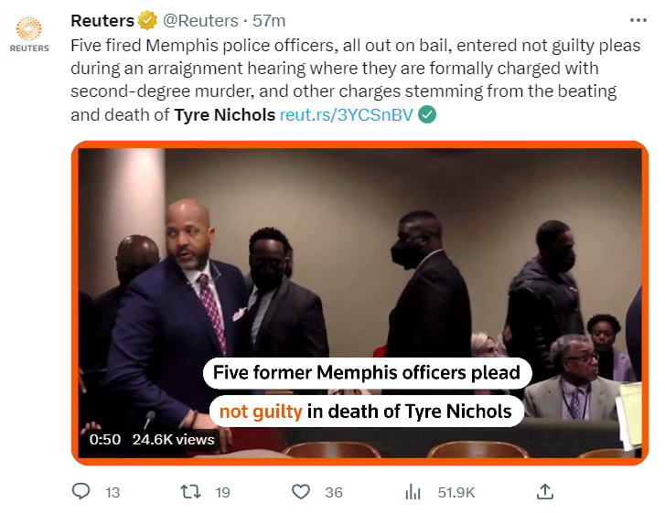 Tyre Nichols juicio policías: ¿Una versión diferente al video?