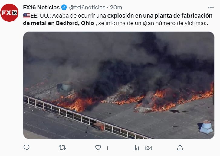 ESTALLÓ EN LLAMAS
