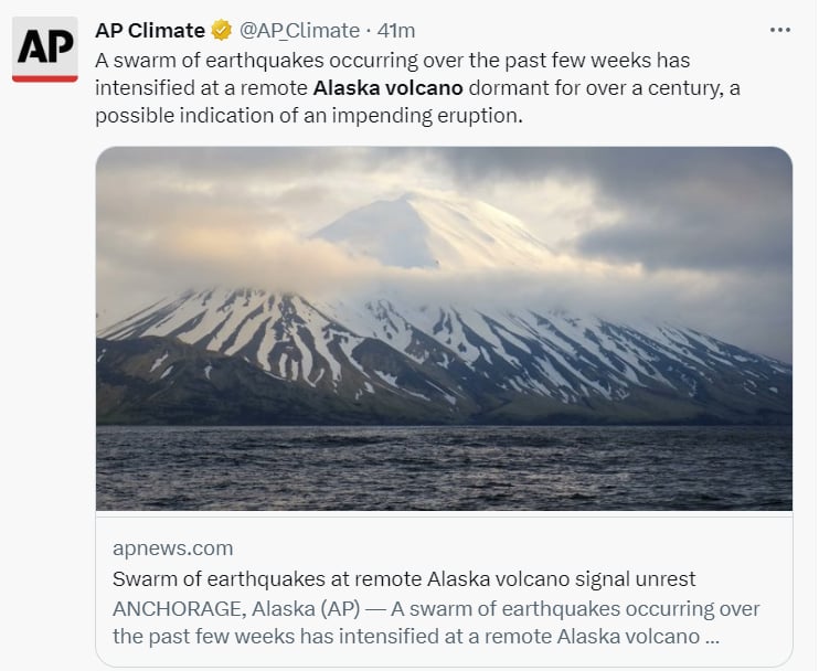 Temblores advierten volcán Alaska: ¿Dónde está el volcán?