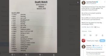 Ejecutan Arthur Brown Texas: "Texas matará a un hombre inocente"