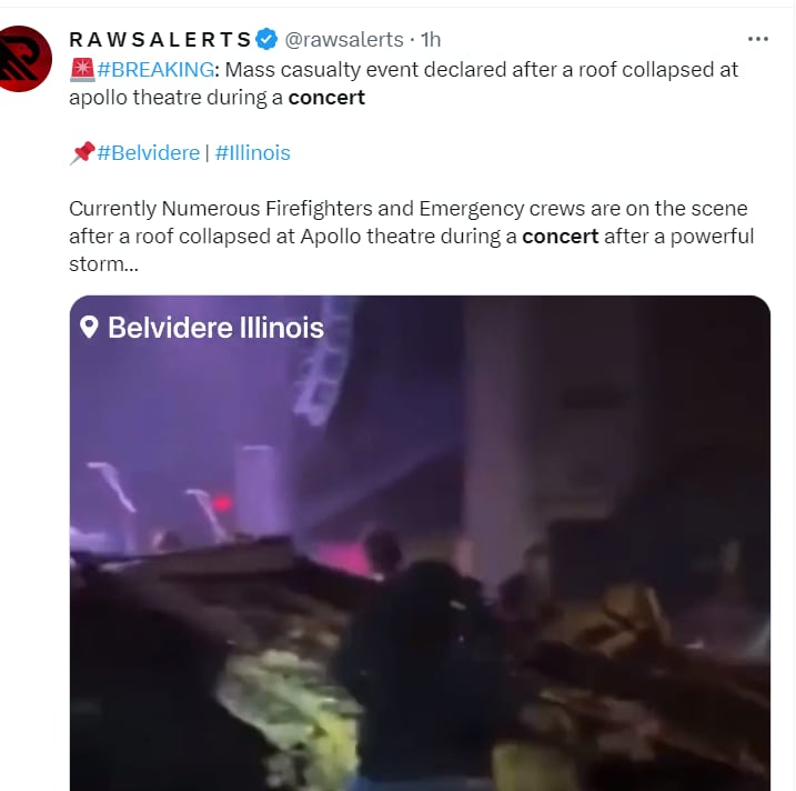 Derrumbe Teatro Apollo Illinois: ¿Se dificultó el rescate?