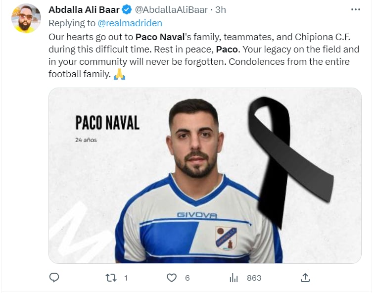 ¿Qué pasó con el jugador?