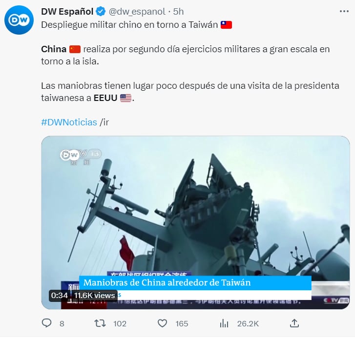 EEUU China Taiwán: ¿Qué ocurre entre ambas naciones?
