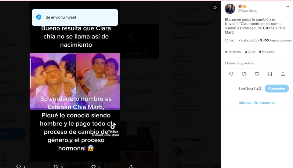 Aseguran Clara Chía trans: ¿Shakira sabía los pormenores?