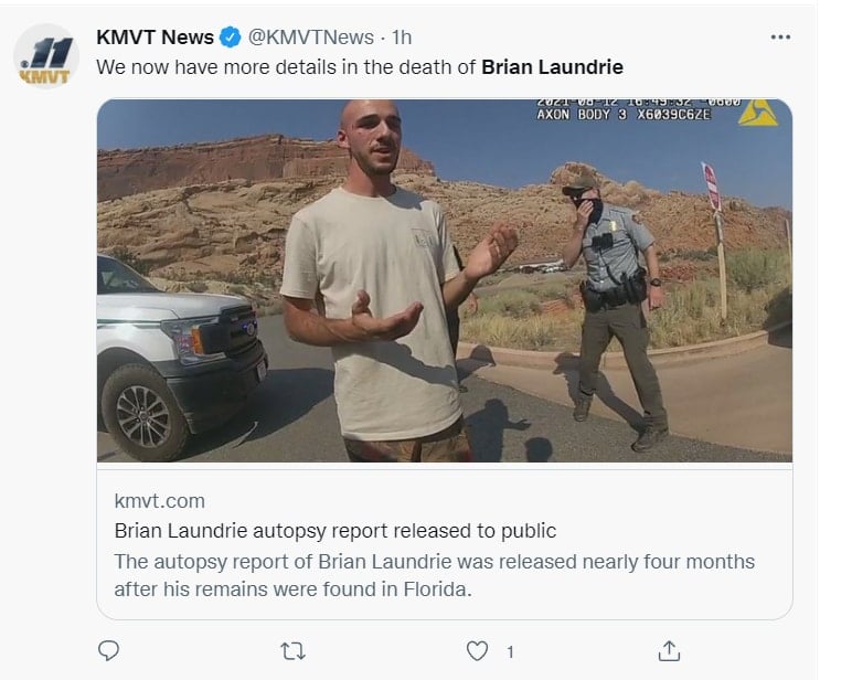Laundrie's teeth revealed her identity