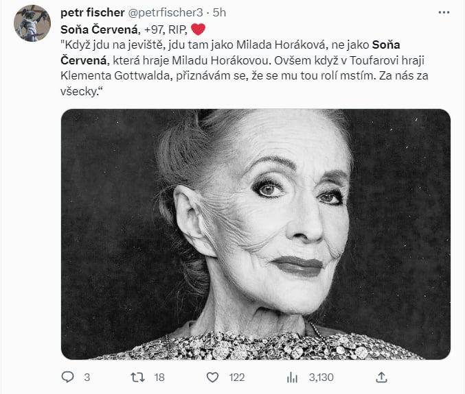Muere cantante Soňa Červená: ¿Una trayectoria sin igual?